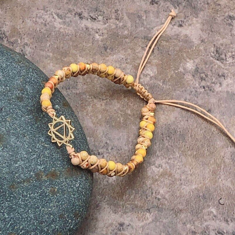 Unique Natural Stone Beads 3 Layers Wrap Bracelets For Women Girls Handmade Boho Leather Weave Bracelet  Jewelry Dropshipping